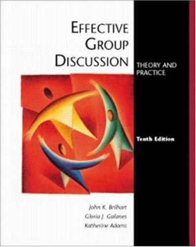 Stock image for Effective Group Discussion: Theory and Practice for sale by SecondSale