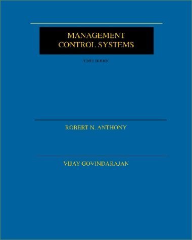 Imagen de archivo de Management Control Systems a la venta por Better World Books Ltd