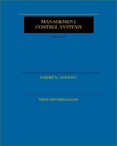 Imagen de archivo de Management Control Systems a la venta por SecondSale