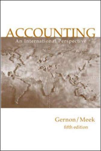 Beispielbild fr Accounting: An International Perspective zum Verkauf von Anybook.com