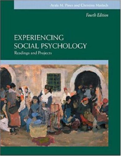 Beispielbild fr Experiencing Social Psychology zum Verkauf von The Book Spot
