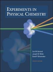 Imagen de archivo de Experiments in Physical Chemistry a la venta por Better World Books