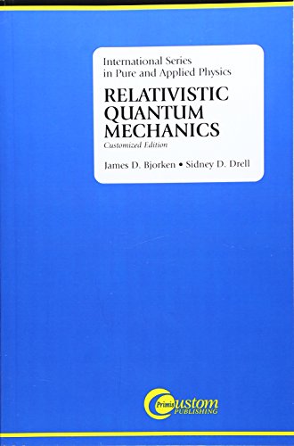 9780072320022: Relativistic Quantum Mechanics