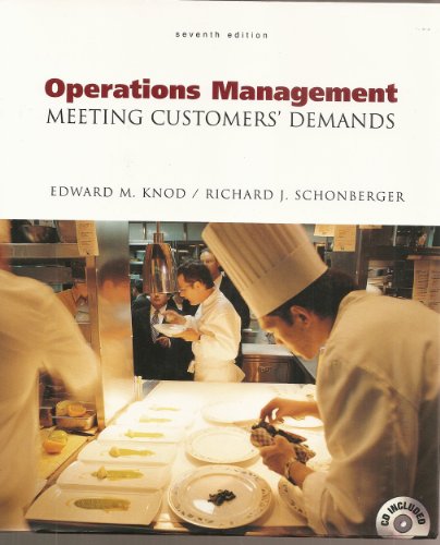 Imagen de archivo de Operations Management Meeting Customers' Demands, 7th Edition a la venta por HPB-Red