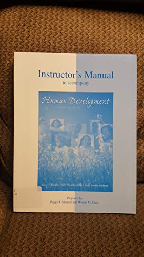 Imagen de archivo de Instructor's Manual to Accompany Human Development a la venta por BookHolders