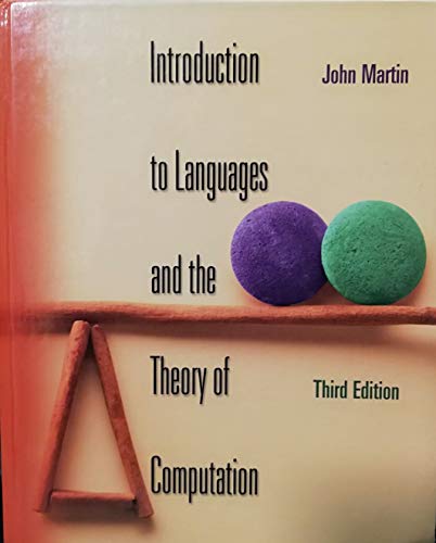 9780072322002: Introduction to Languages and the Theory of Computation