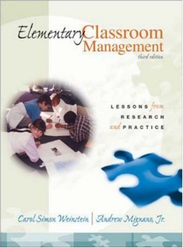 9780072322439: Elementary Classroom Management: Lessons from Research and Practice