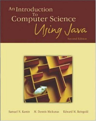 9780072323054: An Introduction to Computer Science Using Java