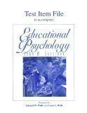 Stock image for Test Item File to Accompany Educational Psychology for sale by Irish Booksellers