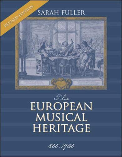 9780072324525: The European Musical Heritage: 800-1750