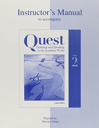 Quest Listening and Speaking Book 2 (9780072327687) by Hartmann, Pamela; Blass, Laurie