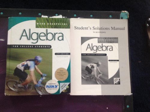 Algebra for College Students, 2nd Edition (9780072327946) by Mark Dugopolski