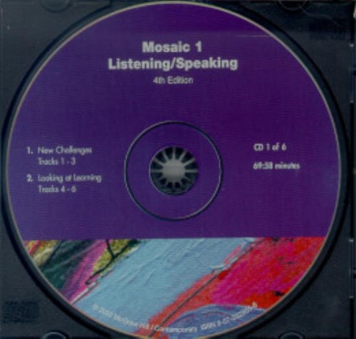 9780072329551: Interactions/Mosaic, 4th Edition - Mosaic 1 (Intermediate to High Intermediate) - Listening/Speaking Audio CDs (6): No. 1