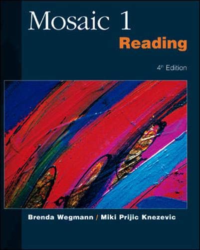 9780072329797: Mosaic 1 Reading SB