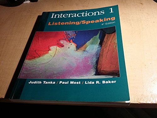 Stock image for Interactions 1, Listening/Speaking for sale by ThriftBooks-Atlanta