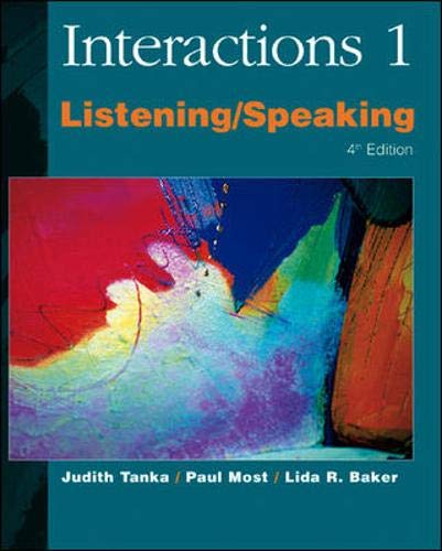 Interactions 1 L/S Audio CD (9780072330656) by Tanka, Judith; Most, Paul; Baker, Lida R