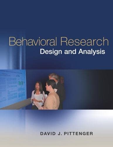 9780072333107: Behavioral Research Design and Analysis (B&B PSYCHOLOGY)