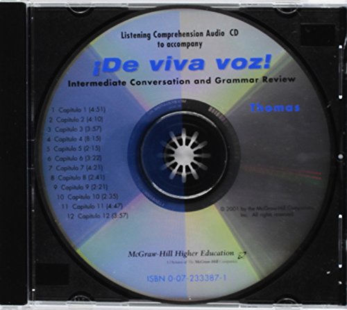 9780072333879: Listening Comprehension to Accompany De Viva Voz
