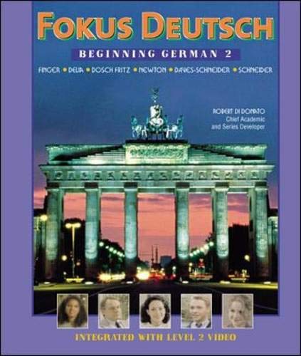 Imagen de archivo de Fokus Deutsch: Beginning German 2 (Student Edition + Listening Comprehension Audio CD) a la venta por SGS Trading Inc