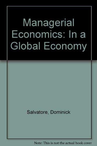 Imagen de archivo de Managerial Economics: In a Global Economy a la venta por HPB-Red