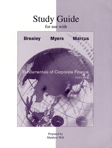 Imagen de archivo de Study Guide to Accompany Fund of Corp Fin a la venta por ThriftBooks-Dallas