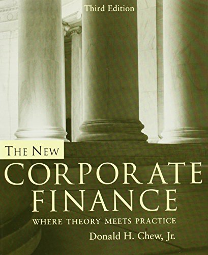 9780072339734: The New Corporate Finance (McGraw-Hill/Irwin Series in Finance, Insurance, and Real Estate)
