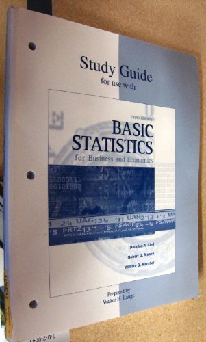 Beispielbild fr Study Guide for Use with Basic Statistics for Business and Economics zum Verkauf von ThriftBooks-Atlanta