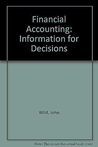 Stock image for Financial Accounting: Information for Decisions for sale by HPB-Red