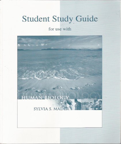 Stock image for Student Study Guide to Accompany Human Biology for sale by ThriftBooks-Dallas