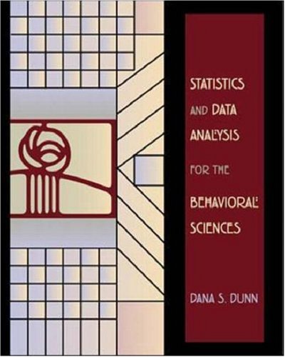 Imagen de archivo de Statistics and Data Analysis For Behavioral Sciences a la venta por HPB-Red