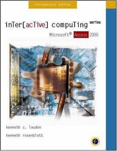 Beispielbild fr Interactive Computing Series: Microsoft Access 2000 Introductory Edition zum Verkauf von The Book Cellar, LLC