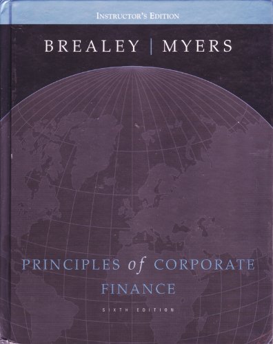 Beispielbild fr Principles of Corporate Finance zum Verkauf von Better World Books