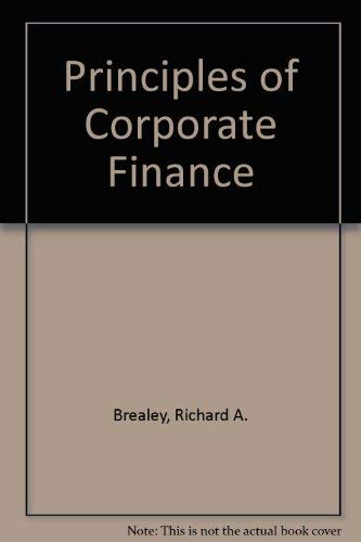 Stock image for Principles of Corporate Finance for sale by Hawking Books