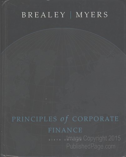 Beispielbild fr Study Guide to accompany Principles of Corp. Finance zum Verkauf von Better World Books