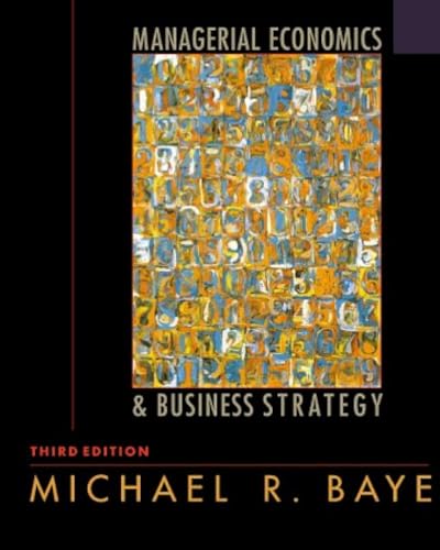 Imagen de archivo de Managerial Economics and Business Strategy a la venta por SecondSale