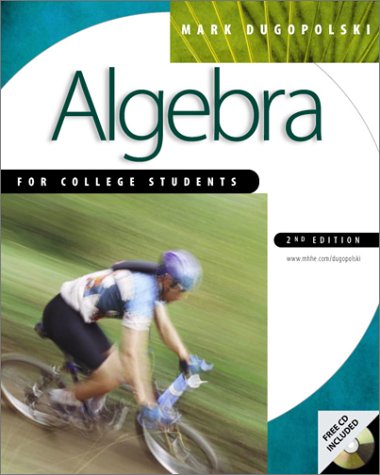 Imagen de archivo de Algebra for College Students with Mac CD-ROM a la venta por Better World Books
