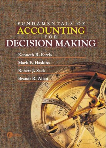 Beispielbild fr Fundamentals of Accounting for Decision Making zum Verkauf von SecondSale