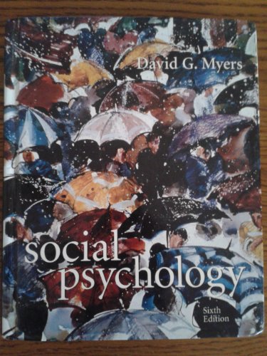 Beispielbild fr Social Psychology zum Verkauf von Better World Books