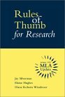 Stock image for Rules of Thumb for Research with MLA Updates for sale by HPB-Red