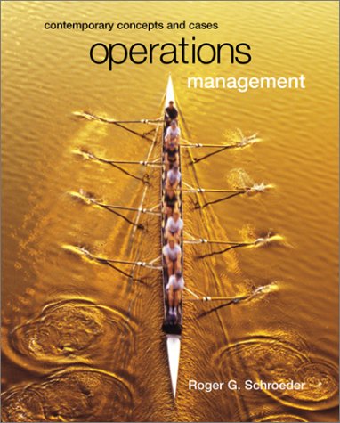 Beispielbild fr Operations Management: Contemporary Concepts zum Verkauf von SecondSale