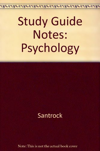 9780072371918: Study Guide Notes: Psychology