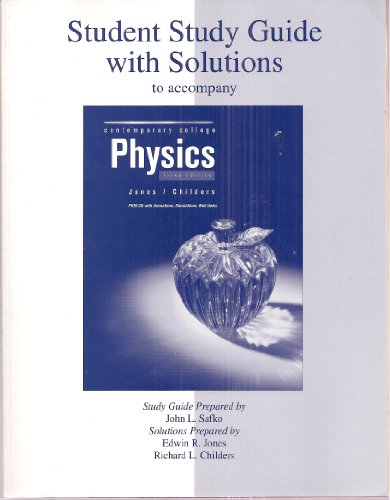 9780072374810: Student Study Guide (Reprint) to accompany Contemporary College Physics
