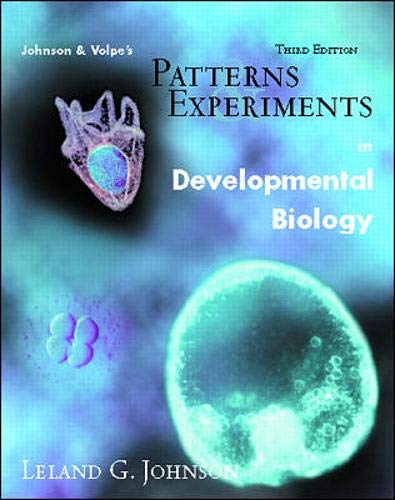 Stock image for Patterns and Experiments In Developmental Biology for sale by HPB-Red