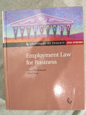 Imagen de archivo de Employment Law for Business (University of Phoenix special edition) a la venta por HPB-Red