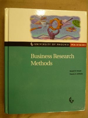 9780072380132: Business Research Methods (University of Phoenix: Special Edition Series) by