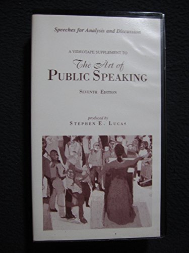 VHS: Student Speeches for Analysis and Discussion, Vol. VI (2001) (9780072384901) by Lucas, Stephen E