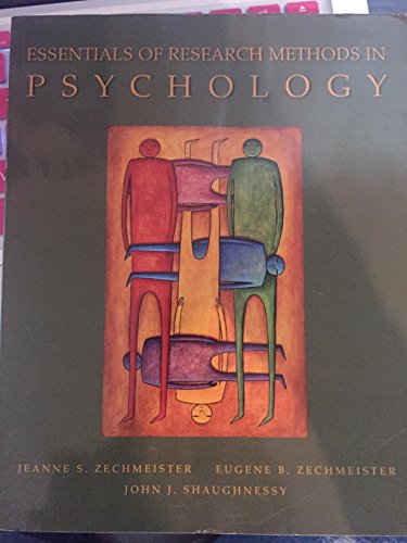 Beispielbild fr Essentials of Research Methods in Psychology zum Verkauf von Anybook.com