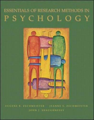 Stock image for Essentials of Research Methods in Psychology for sale by Better World Books