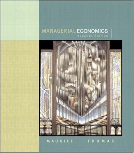 Beispielbild fr Managerial Economics zum Verkauf von ThriftBooks-Atlanta