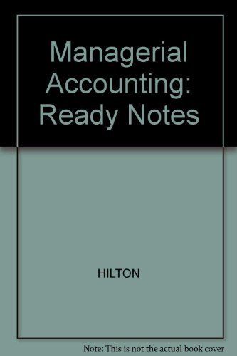 9780072394832: Ready Notes (Managerial Accounting)